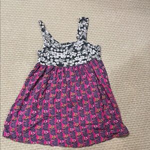 NATURAL LIFE Multicolor Floral Tunic Tank Top Mini Dress Bump Friendly